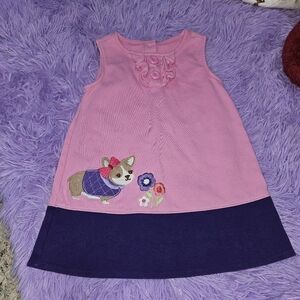 Gymboree Outlet Stylish Corgi Cotton Dress | 3T